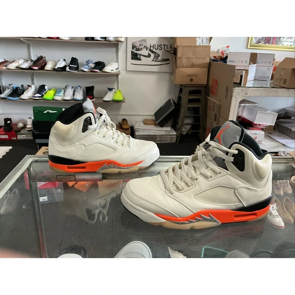 Air Jordan 5 Retro Orange Blaze/Shattered Backboard DC1060-100 Size 8.5